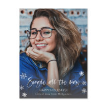 すべての独身の方法、女の子または男のクリスマスの写真