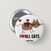 すべての猫が大好き 缶バッジ (正面&裏面)