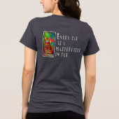 すべての猫は毛皮の最高傑作 トライブレンドTシャツ (裏面)