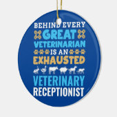 すべての獣医素晴らし者の動物の後ろに セラミックオーナメント (左)