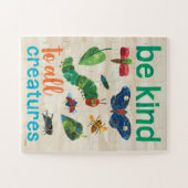 すべての生き物に親切にする飢えた毛虫 – 子供 ジグソーパズル (横)