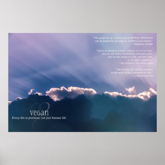 すべての生命は大切人間の生命ではない ポスター (正面)