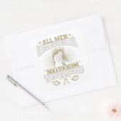 すべての男性はEqual Weldersステッカーを作成される スクエアシール (封筒)