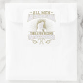 すべての男性はEqual Weldersステッカーを作成される スクエアシール (バッグ)