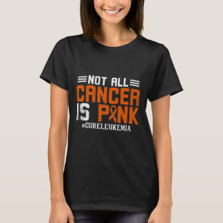 すべての癌がピンク白血病の認識度月 Tシャツ