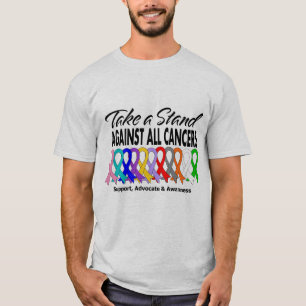 すべての癌に対する立場を取って下さい Tシャツ