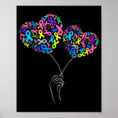 すべての癌の問題認識度すべての癌リブと戦う ポスター (正面)