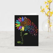 すべての癌の問題認識度日ひまわりリボン カード (黄色い花)