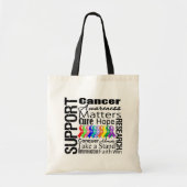すべての癌をサポート認識度 トートバッグ (正面)