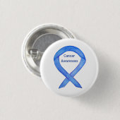 すべての癌認識度ラベンダーリボンピンボタン 缶バッジ (正面&裏面)