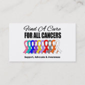 すべての癌v2の名刺のための治療を見つけて下さい 名刺 (裏面)