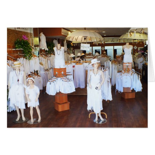 すべての白いファッションカード (正面横)