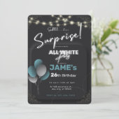 すべての白い事件の驚きの誕生日の招待 招待状 (スタンド正面)