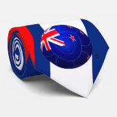 すべての白-ニュージーランドのフットボール ネクタイ (ロール)