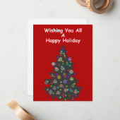 すべての皆様に楽しい休暇をお祈りします ノートカード (正面/裏面インサイチュ)