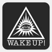 すべての目のステッカー スクエアシール (正面)