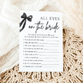 すべての目を花嫁のブライダルシャワーゲーム 招待状