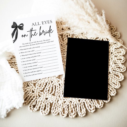 すべての目を花嫁のブライダルシャワーゲーム 招待状