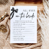 すべての目を花嫁のブライダルシャワーゲーム 招待状