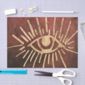 すべての目を見て明るい金ゴールドクリムゾン動揺して 薄葉紙 (クラフト)