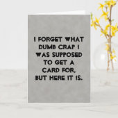 すべての目的の皮肉なグリーティングカード カード (黄色い花)