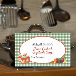 すべての目的キャニングジャー野菜ステッカー 長方形シール