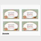 すべての目的キャニングジャー野菜ステッカー 長方形シール (シート)