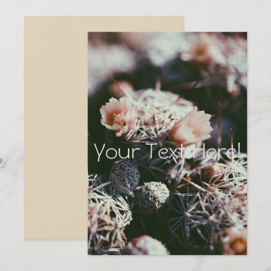 すべての目的パーソナライズされたサボテン招待状カード 招待状 (正面/裏面)