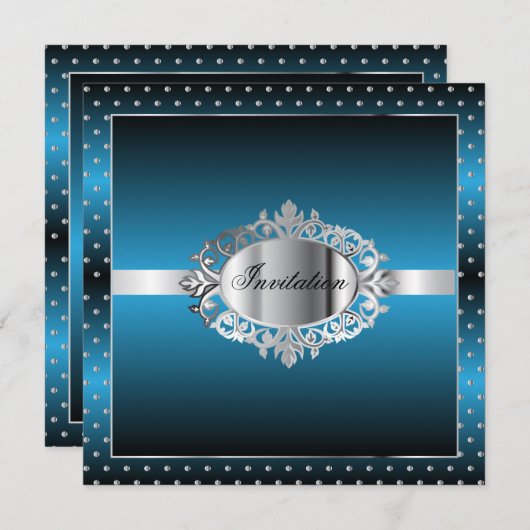 すべての目的パーティーお祝い | DIY文字 招待状 (正面/裏面)