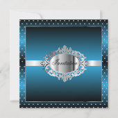 すべての目的パーティーお祝い | DIY文字 招待状 (正面)