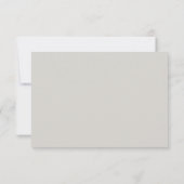 すべての目的ベージュ色とシルバーの応答カード 出欠カード (裏面)