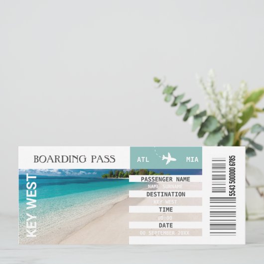 すべての目的地の飛行機の搭乗券の週末 招待状 (スタンド正面)