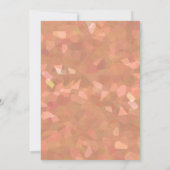 すべての目的 |ピーチグリッター 招待状 (裏面)