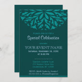 すべての目的 |緑色装飾品 招待状 (正面/裏面)