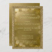 すべての目的 |金ゴールド 招待状 (正面/裏面)