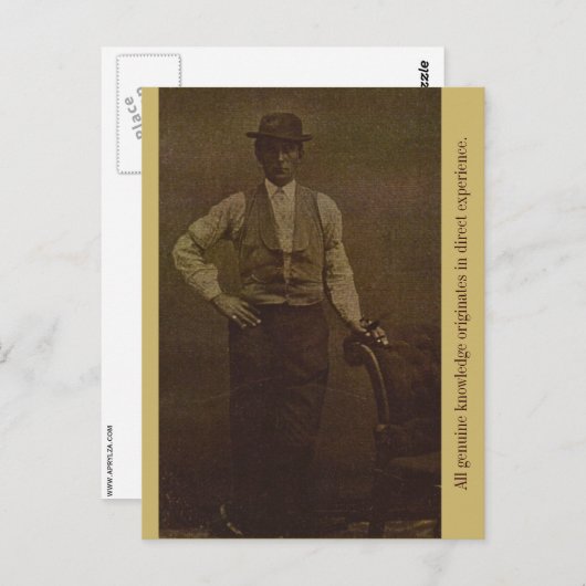 すべての真の知識は直接… ポストカード (正面/裏面)