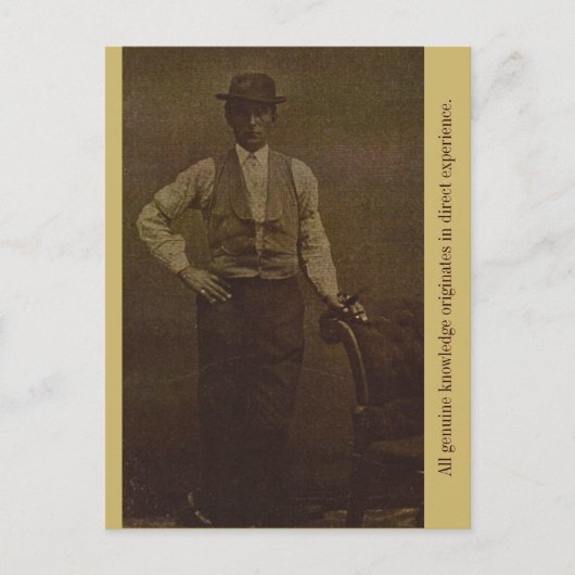 すべての真の知識は直接… ポストカード (正面)