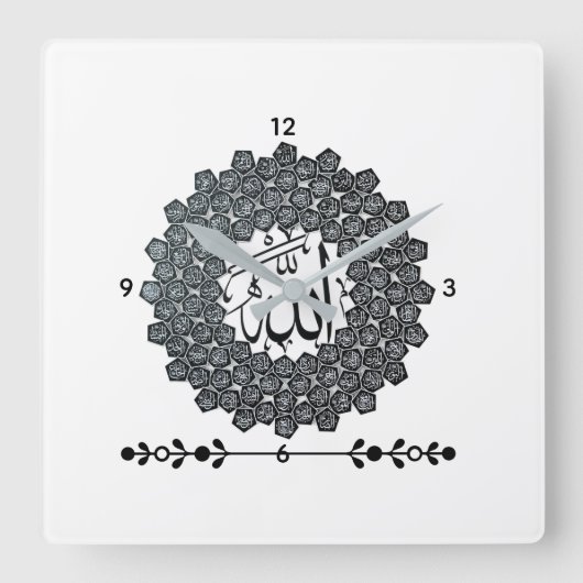すべての瞬間が大切 Wall Clock スクエア壁時計 (正面)