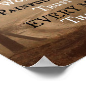 すべての瞬間で神を賛美する引用文 ポスター (角)