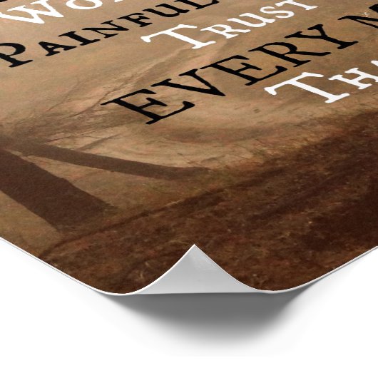 すべての瞬間で神を賛美する引用文 ポスター (角)