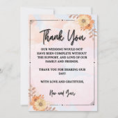 すべての瞬間に感謝の気持ちを込めて サンキューカード (正面)