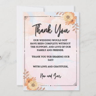 すべての瞬間に感謝の気持ちを込めて サンキューカード