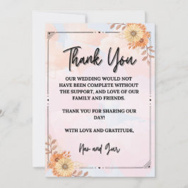 すべての瞬間に感謝 サンキューカード