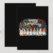 すべての祝い事が幸せな小人の1年中すべての祝祭日 シーズンカード (正面/裏面)