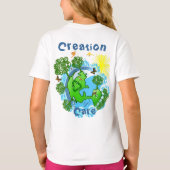 すべての神の創造と共に地球を守る ベビーTシャツ (裏面)