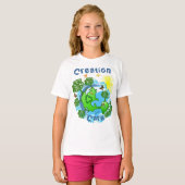 すべての神の創造物と共にある地球への思いやり ベビーTシャツ (正面フル)
