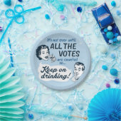 すべての票をカウント |紙プレート |レトロ おもしろい ペーパープレート (パーティー)