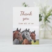 すべての私たちの馬のおもしろい サンキューカード (スタンド正面)