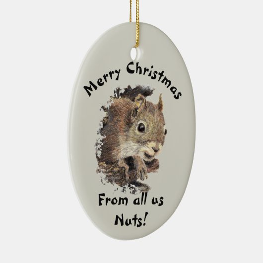 すべての私たちナットのクリスマスリスの水色から セラミックオーナメント (右)