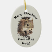 すべての私たちナットのクリスマスリスの水色から セラミックオーナメント (裏面)